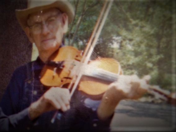 grandpa Eli Shepherd
        ....note blond fiddle, geared tuners